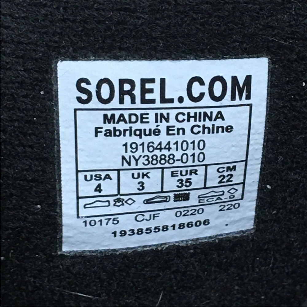 Sorel Black Glossy Wedge Boots - Picture 4 of 5